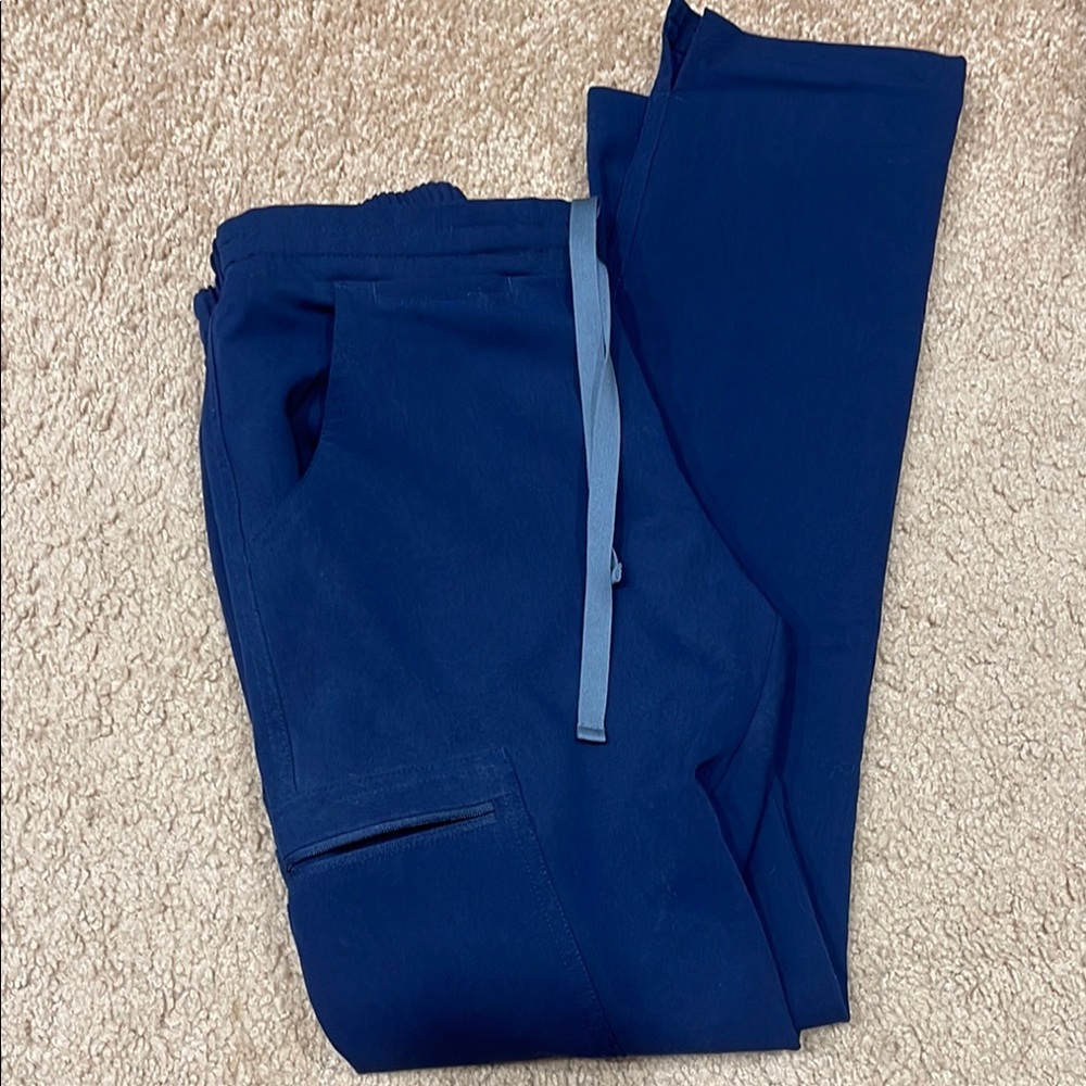 Figs Navy Blue Yola Skinny Scrub Pants